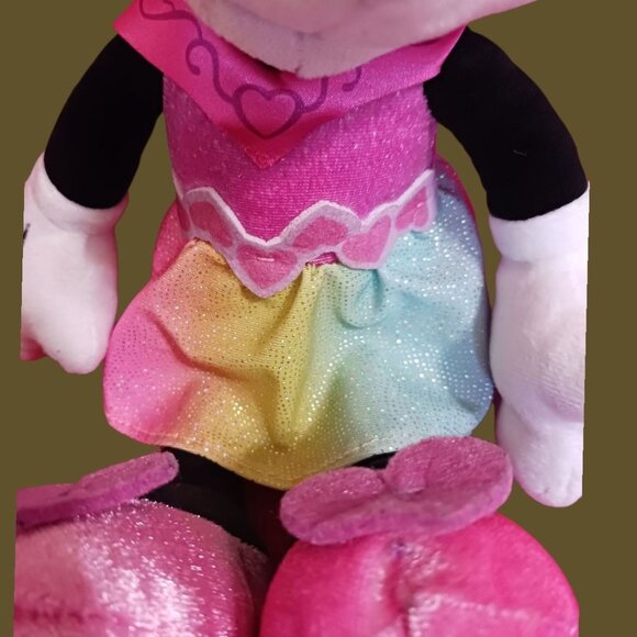Disney Balerina Minnie Mouse  Singing Sparkling Stuffed Animal13" With Glittery - Picture 7 of 12